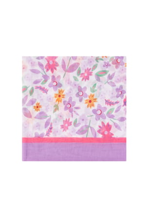 Scarf vivid floral - Lilac h5 Picture2