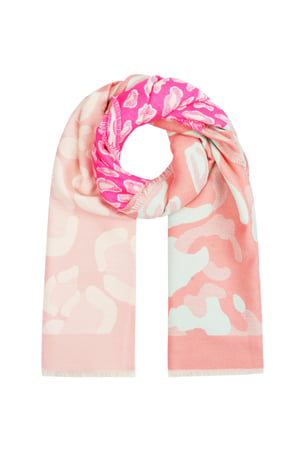 Scarf bold leopard - Pink h5 