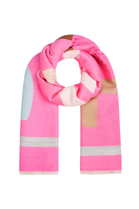 Scarf print parade - Fuchsia 2