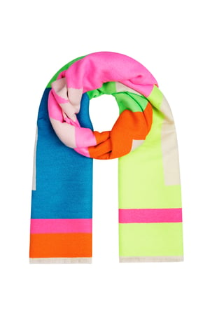 Scarf print parade - Pink multi h5 