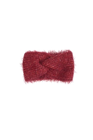 Winter headband frosty chic - Red h5 