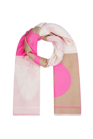 Scarf rainbow wrap - Pink multi h5 