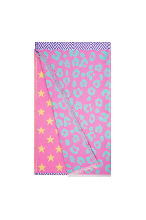 Scarf star & leopard duo - Pink multi h5 Picture2