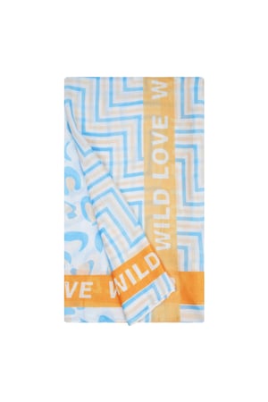 Colorful scarf wild love - Blue h5 Picture5