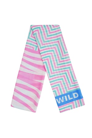 Colorful scarf wild love - Pink multi h5 Picture4