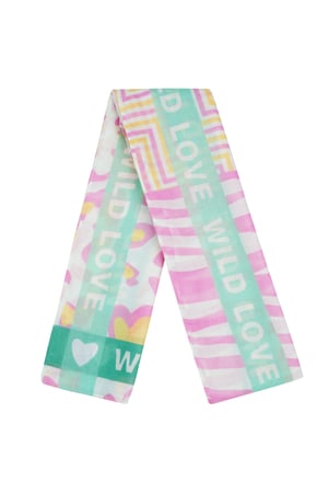 Colorful scarf wild love - Orange & pink h5 Picture4