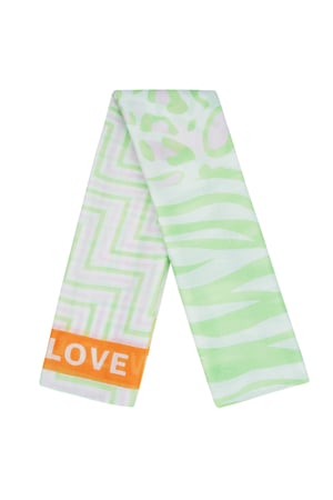 Colorful scarf wild love - Green and Orange h5 Picture4