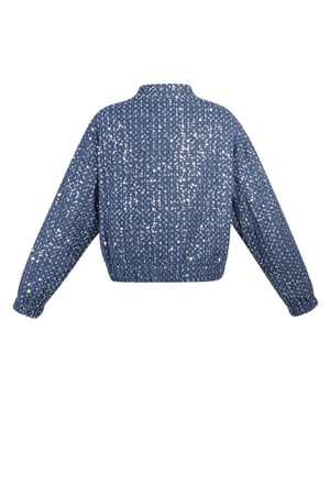 Denim jacket with sequins - Blue h5 Picture8