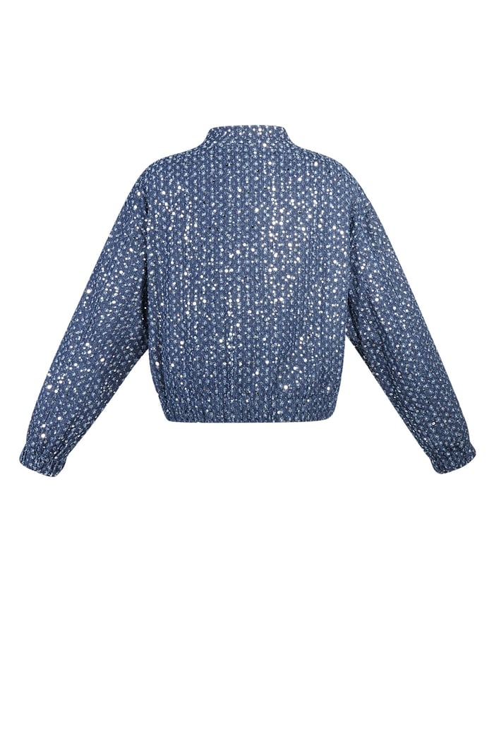 Denim jacket with sequins - Blue Picture8