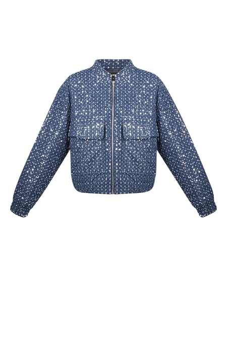 Denim jacket with sequins - Blue 2