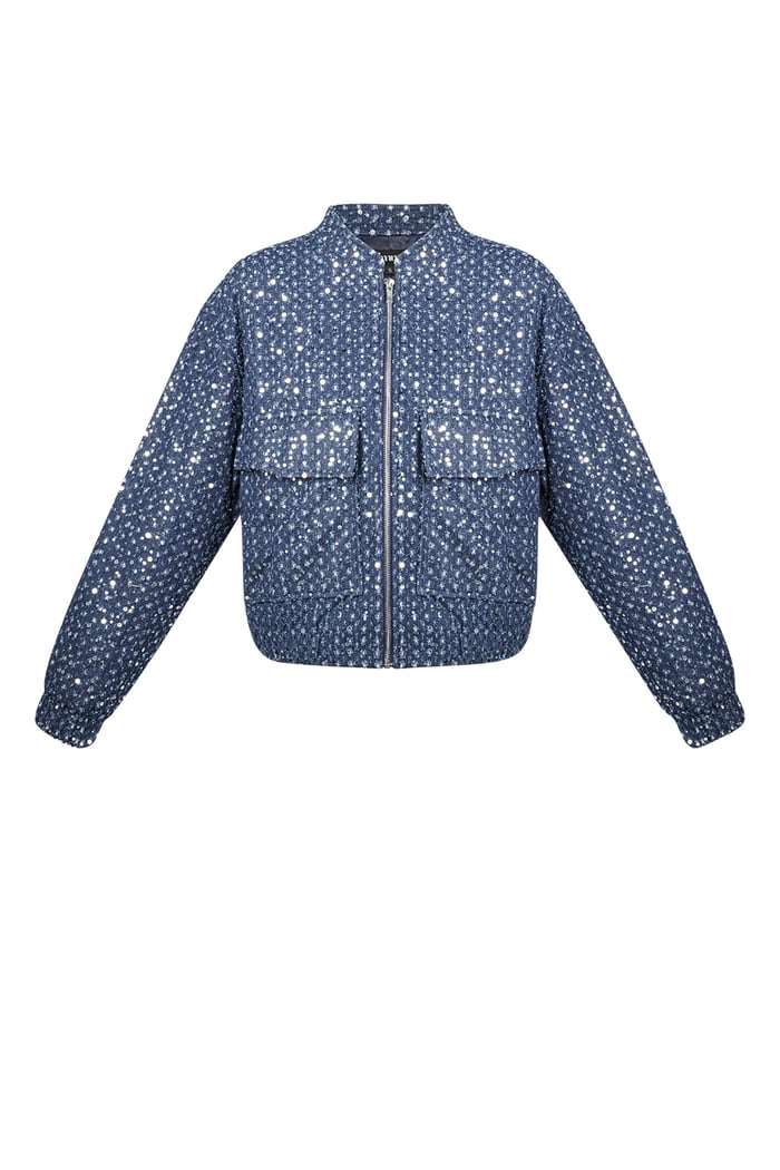 Denim jacket with sequins - Blue 