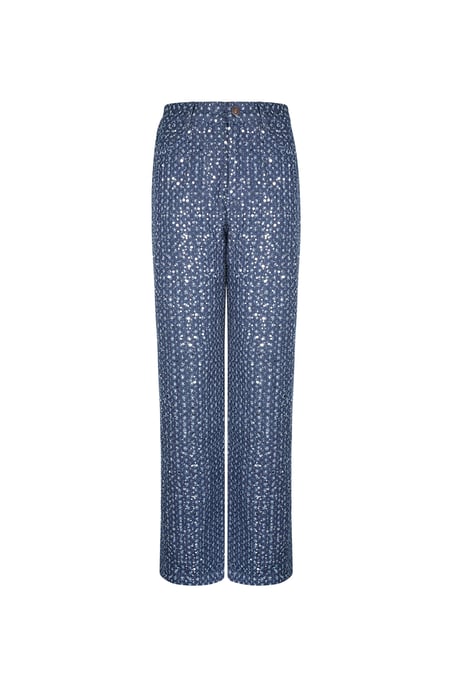 Denim Jeans with Sequins - Blue 2