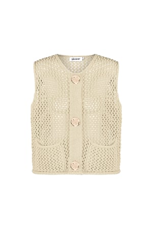 Playful vest - Off white h5 