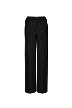 Comfy knitted pants - Black h5 