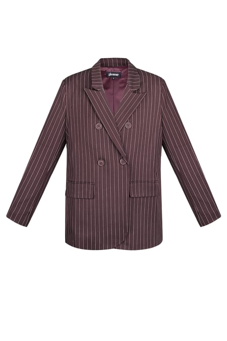 Pinstripe blazer - Bordeaux 2