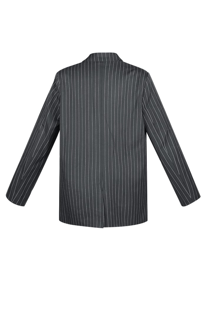 Pinstripe Blazer - Grey Picture7