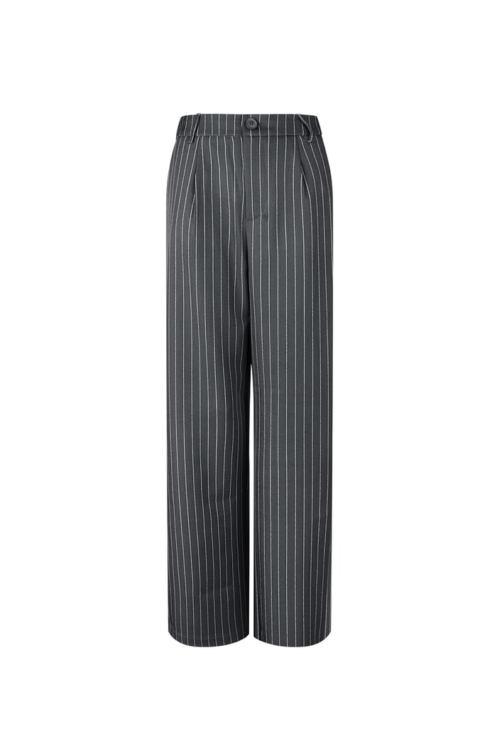 Pinstripe trousers - Grey 