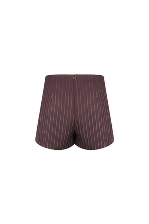 Pinstripe Skort - Bordeaux Red h5 Picture7