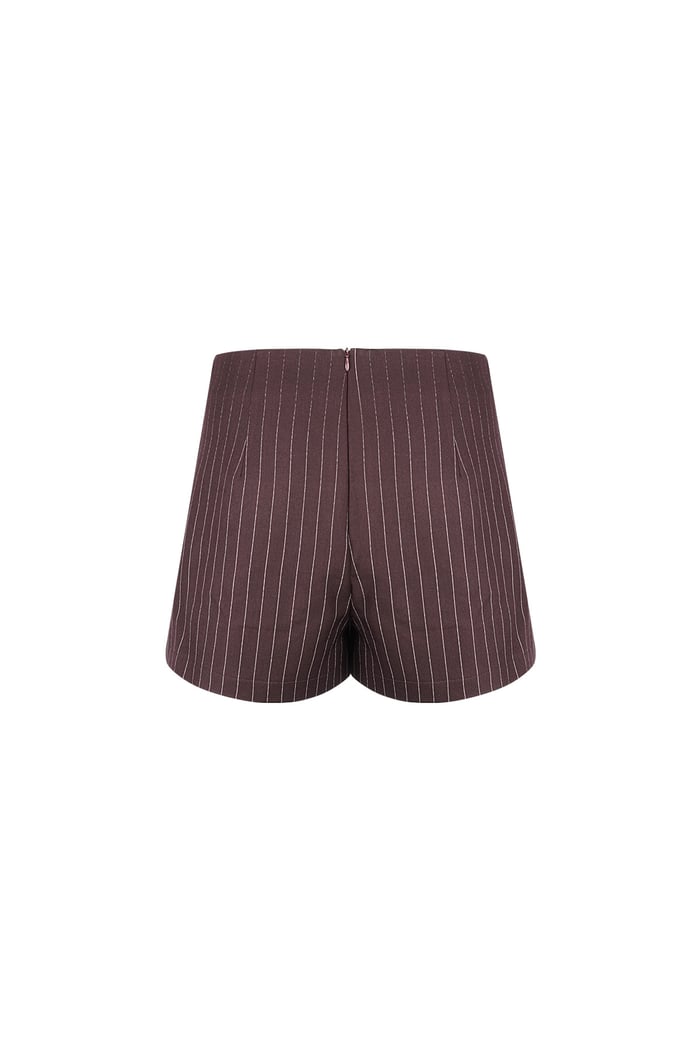 Pinstripe Skort - Burgundy Picture7