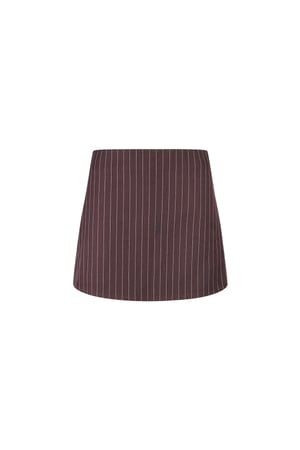 Pinstripe Skort - Bordeaux Red h5 