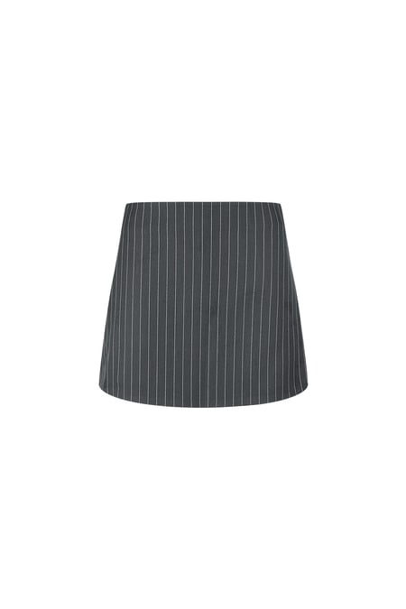 Pinstripe Skort - Grey 2