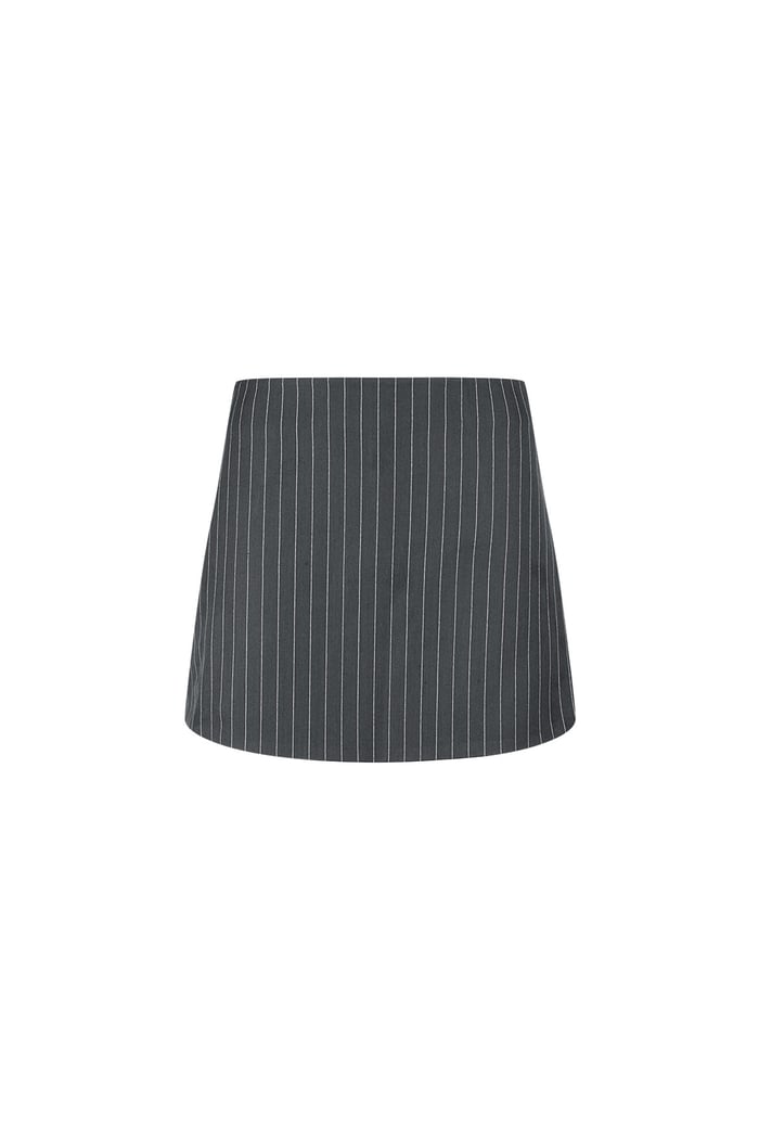 Pinstripe Skort - Grey 