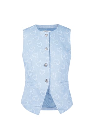 Heartsy Corset Top - Light Blue h5 