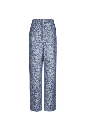 Pantaloni Flower Fusion - blu h5 