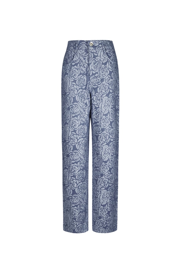 Pantaloni Flower Fusion - blu 