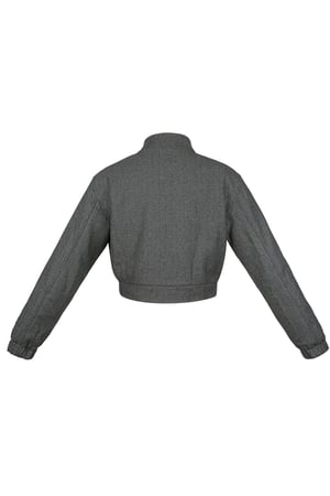 Jacket knitted deluxe - Grey h5 Picture10