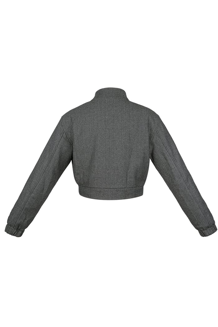 Jacket knitted deluxe - Grey Picture10