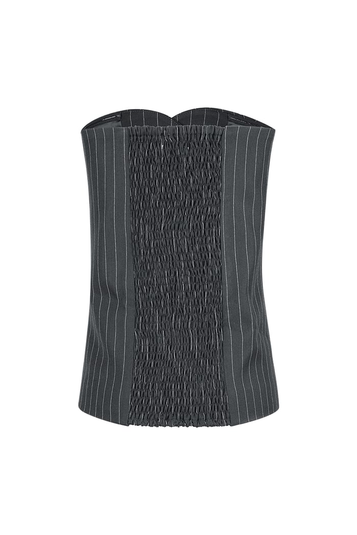 Pinstripe Corset Top - Grey Picture8