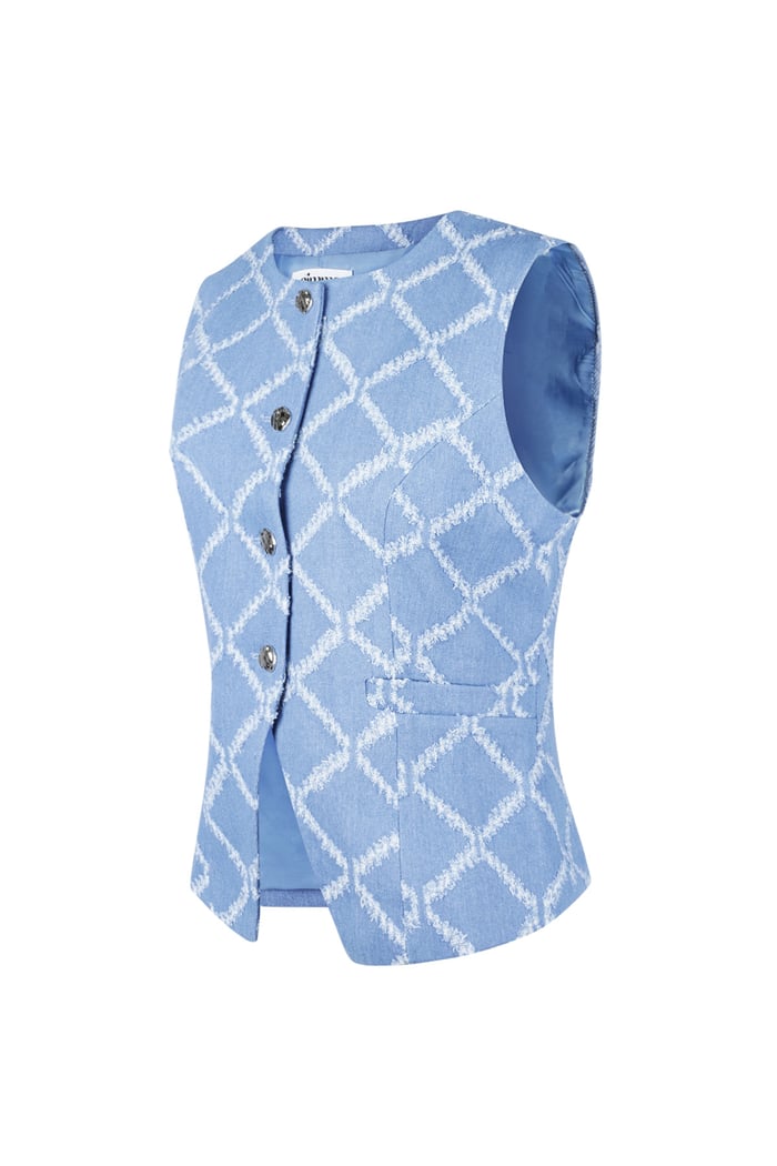 Grids of grace corset - Light blue Picture8