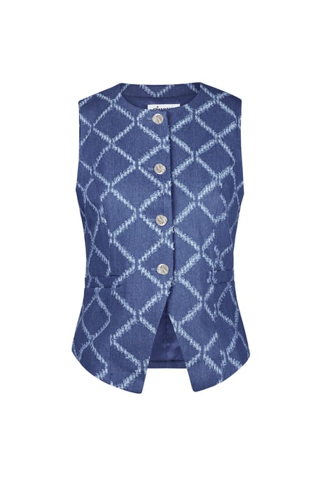 Grids of grace corset - Blue 2