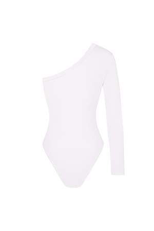 One shoulder body - White h5 Picture6