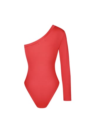 One shoulder body - Red h5 Picture6