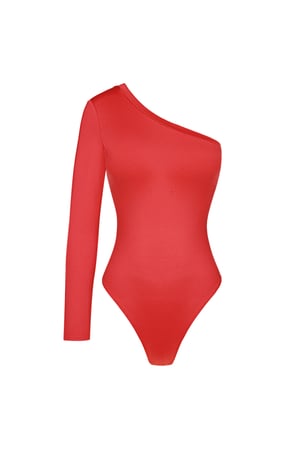 One shoulder body - Red h5 