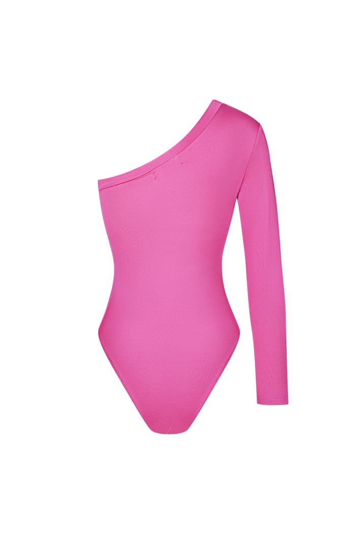 One shoulder body- Fuchsia Picture6