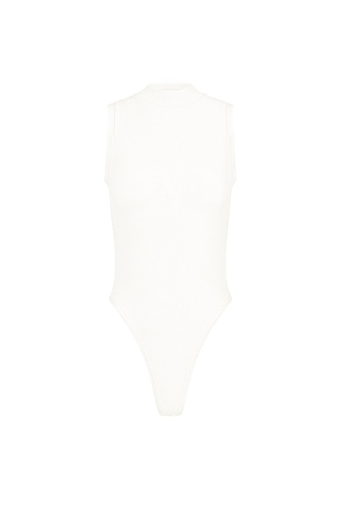 Basic body high neck - White 