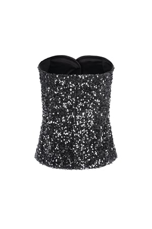 Glitter Corset Top - Black h5 Picture11