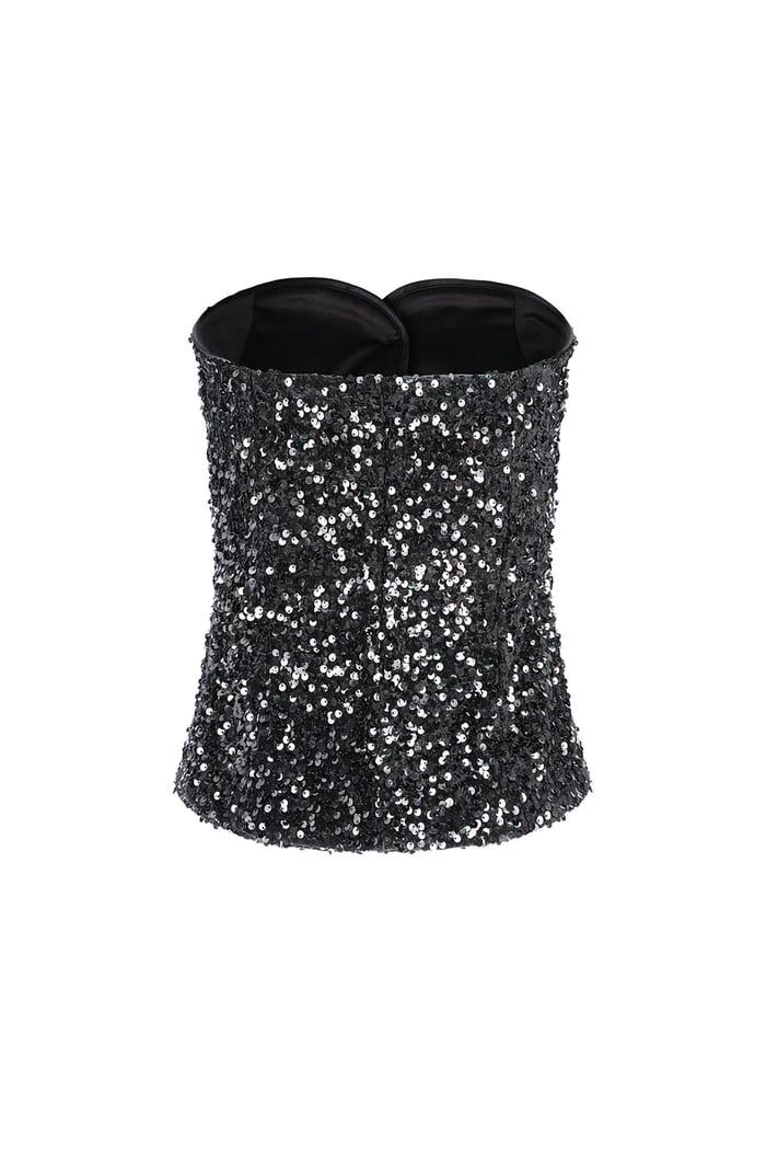 Glitter Corset Top - Black Picture11