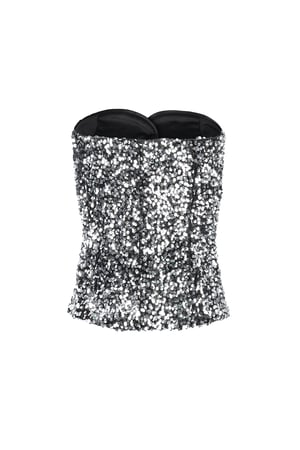 Glitter corset top - Silver color h5 Picture11