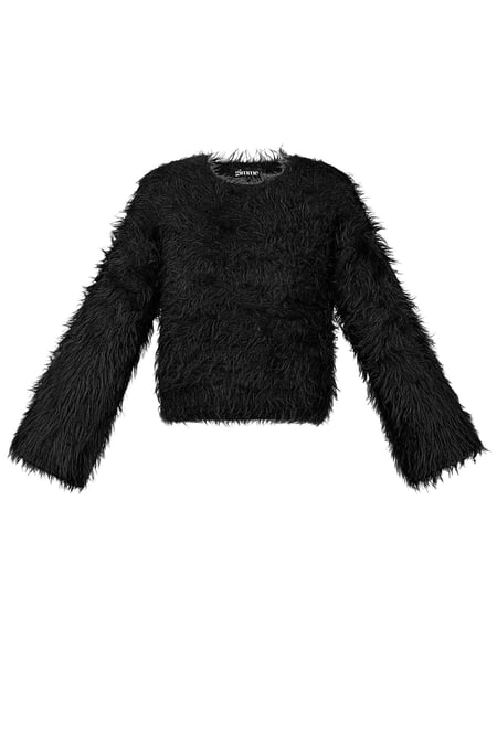 Flauschiges Finesse-Top - Schwarz 2