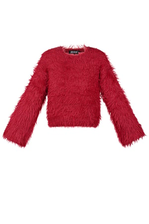 Fluffy finesse top - Red h5 