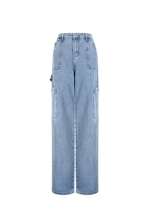 Jeans cool girl cut - Blue h5 