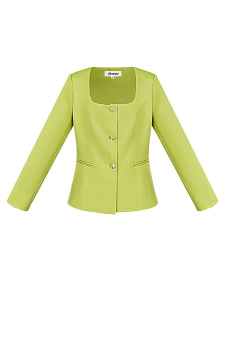 Trendy Blazer Top - limone 2