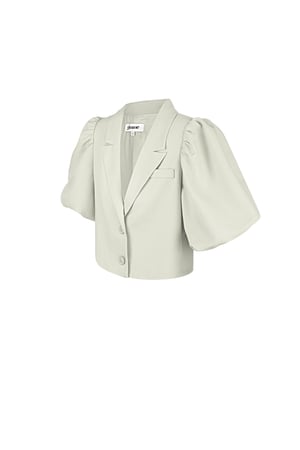 Blazer corto alla moda - Beige h5 Immagine9