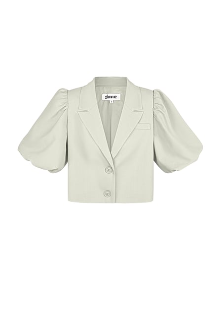 Trendy short blazer - Beige 2