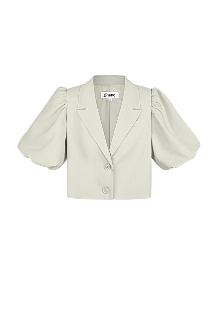 Blazer corto alla moda - Beige 