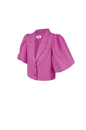 Blazer corto alla moda - Fucsia h5 Immagine9